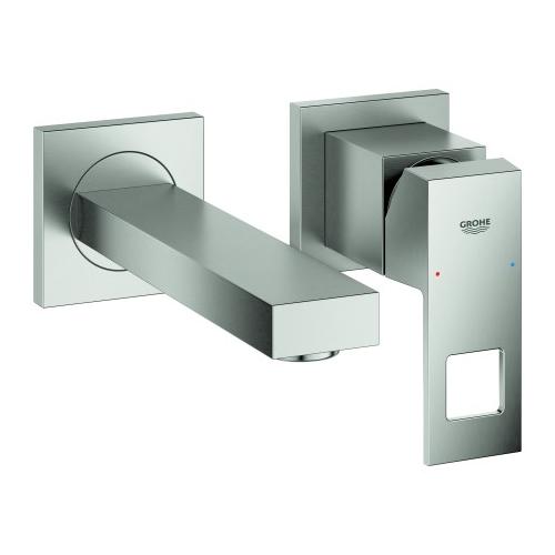 GROHE 2-Loch-WT-Wandbatt. Eurocube 19895 FMS Ausladung 171mm supersteel, 19895DC0 19895DC0