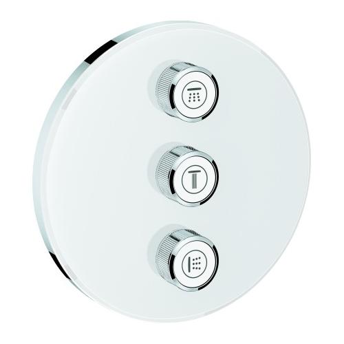 GROHE 3-fach Unterputzventil Grohtherm SmartControl 29152 rund FMS moon white, 29152LS0 29152LS0