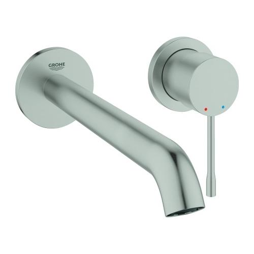 GROHE 2-Loch Waschtischarmatur Unterputz Essence Ausladung 230mm supersteel, 29193DC1 29193DC1