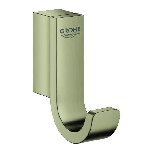 GROHE Bademantelhaken Selection 41039 einfach nickel gebürstet, 41039EN0 41039EN0