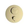 Herzbach LIVING PUSH Thermostat-Farbset 3 Verbraucher rund rund PVD Gold, 30.803055.1.03 30.803055.1.03