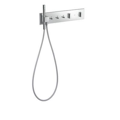 Hansgrohe Thermostatmodul 540/110 Axor ShowerComposition 3 Verbraucher chrom, 12572000 12572000 Image