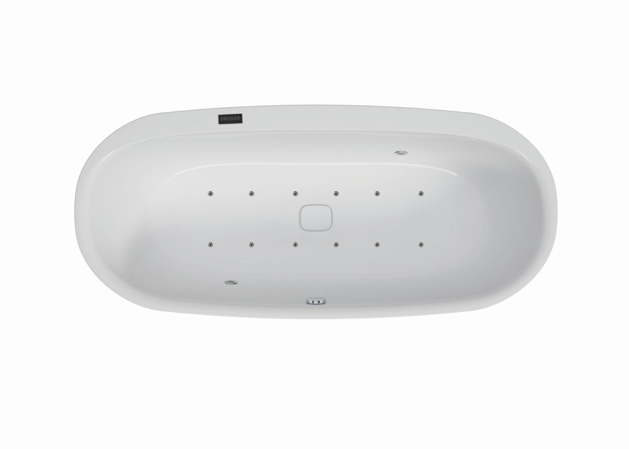 Hoesch Whirlpool iSensi Oval 1700x750 Monolith mit Überlaufschlitz, Airsystem iSensi, 3844i.01030500 3844i.010305001 Image