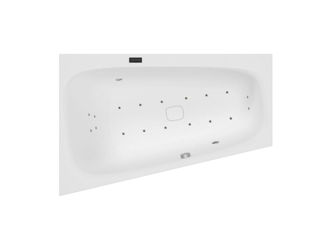 Hoesch Whirlpool iSensi Trapez 1800x1400 Monolith links, iSensi System, Motor li., 3879i.010305002 3879i.010305002 Image