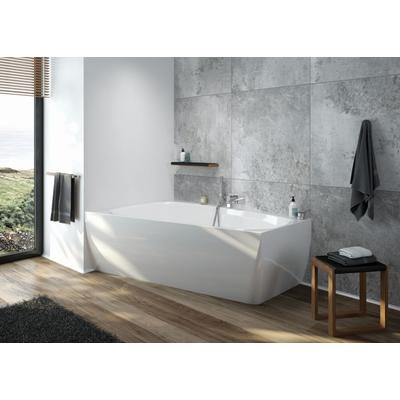 Hoesch Badewanne iSensi Trapez 1700x1000 Monolith li. m.Überlaufbefüllung Weiß, ang. Sch., 3898.010 3898.010 Image