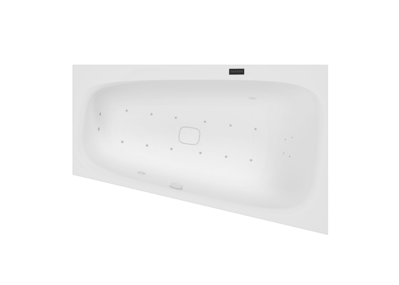 Hoesch Whirlpool iSensi Trapez 1500x1000 Monolith rechts, Befüllung Weiß, iSensi System, 3953i.01031 3953i.010310001 Image