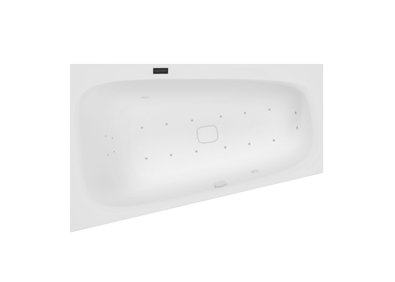 Hoesch Whirlpool iSensi Trapez 1500x1000 Monolith links, Befüllung Weiß, iSensi System, 3957i.010310 3957i.010310002 Image