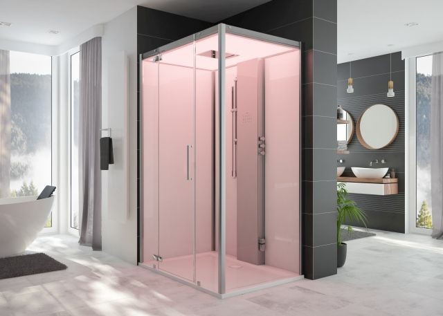 Hoesch DampfbadSensePerience RE 1400x1000 li. DW Solique Weiß m. Antir., Wände Weiß, 532341.010550 532341.010550 Image