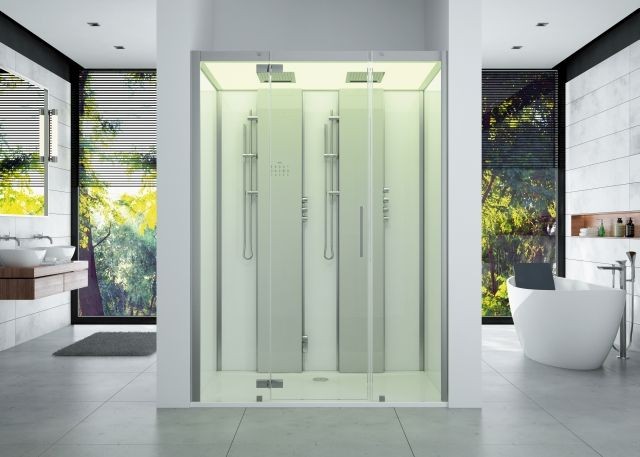 Hoesch DampfbadSensePerience RE 1800x1000 Vorw. bodenbündig, Wände Weiß, 533381B.550 533381B.550 Image