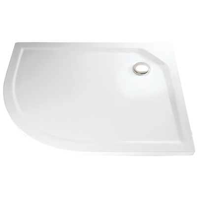 HSK Acryl Viertelkreis-Duschwanne super-flach 90 x 80 x 3,5 cm, ohne Schürze 505151-A-weiss Image
