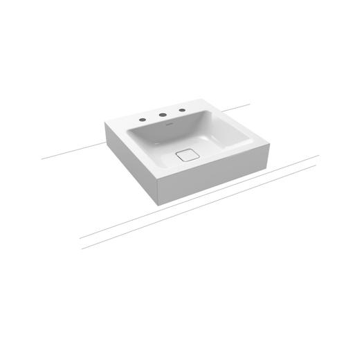 Kaldewei Aufsatzwaschtisch Cono, Modell 3077 ohne Überlauf 500x500, 908406013001 908406013001