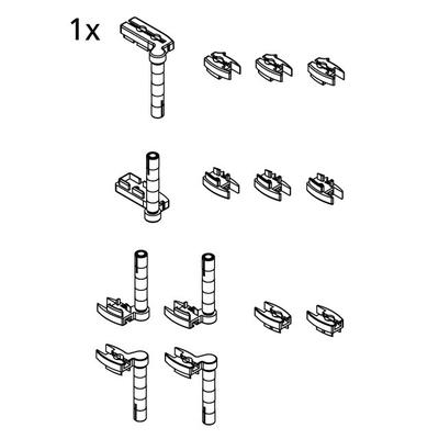 Kermi EBV2002 Set Gelenke, silber, 2533868 2533868 Image