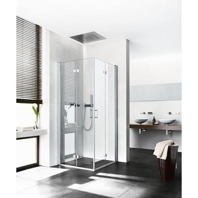 Kermi Eck-Halbteil rechts Diga 2CR 1100x2000, silber hochglanz, ESG klar mit KermiClean DI2CR11020VPK Image