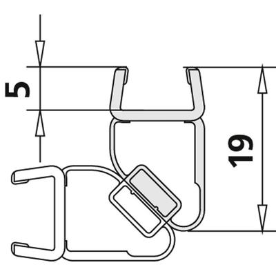 Kermi 1648 1x Magnetprofil, Länge: 2000 mm, 6032434 6032434 Image