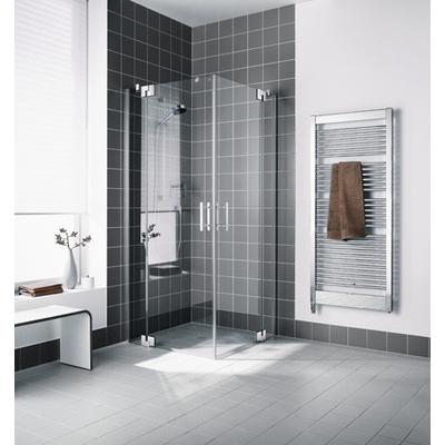 Kermi Eck-Halbteil links Filia XP EPL 0780x2000, silber hochglanz, ESG klar mit KermiClean FXEPL07820VPK Image