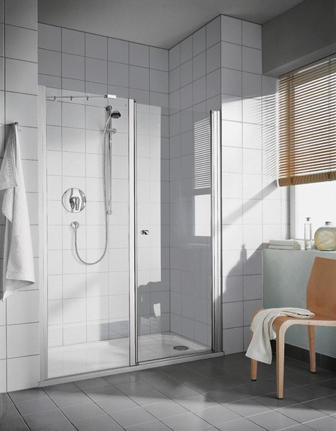 Kermi Schwingtür Ibiza 2000 SOL 1700x2000, weiss, ESG Opaco, I2SOL170202UK I2SOL170202UK Image