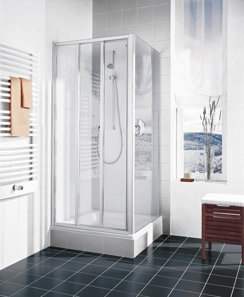 Kermi Gleittür Ibiza 2000 ST3 1000x1850, silber mattglanz, ESG Opaco mit KermiClean I2ST3100181YK Image