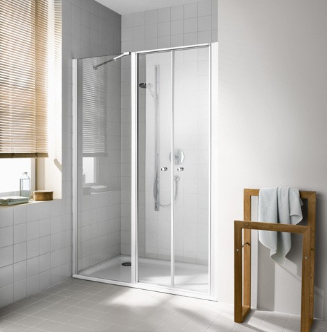 Kermi Pendeltür Ibiza 2000 POR 1500x2000, weiss, ESG Opaco mit KermiClean, I2POR150202YK I2POR150202YK Image