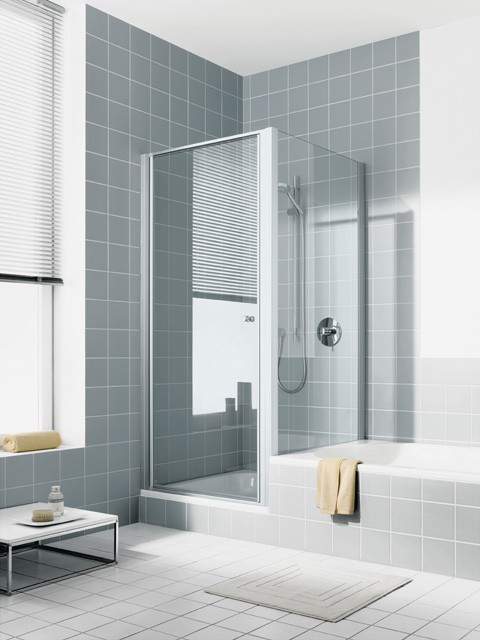 Kermi Seitenwand Ibiza 2000 TWO 0700x1600, silber mattglanz, ESG Opaco, I2TWO070161UK I2TWO070161UK Image