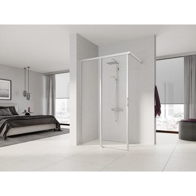 Kermi Gleittür LIGA J2L 1100x1850 BV: 1075-1100, silber mattglanz ESG klar mit KermiClean LIJ2L110181PK Image
