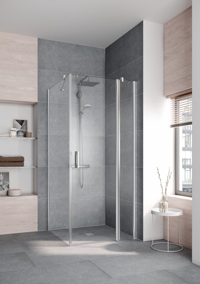 Kermi Pendeltür Pega 1NR 0930x1850 GAK: 890-915 SIHG ESG klar Clean, PE1NR09318VPK PE1NR09318VPK Image