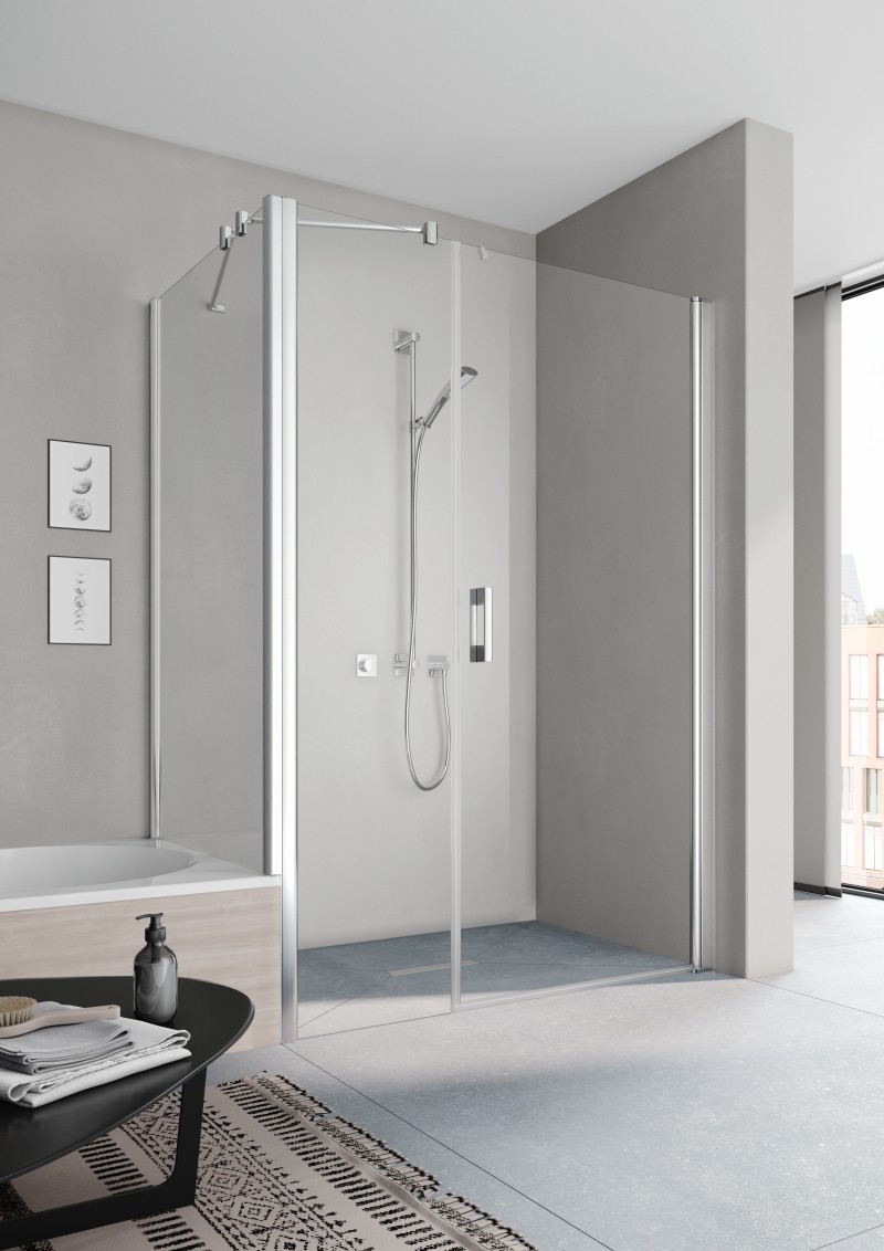 Kermi Pendeltür PEGA 1OR 1000x2000 BV: 950-1000 SIHG ESG klar Clean, PE1OR10020VPK PE1OR10020VPK Image