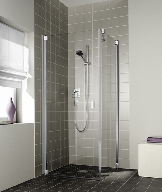 Kermi Pendeltür Raya 1KL 0750x2000, silber mattglanz, ESG klar, RA1KL075201AK RA1KL075201AK Image