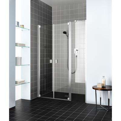 Kermi Pendeltür Raya PFL 1430x1850, silber hochglanz, ESG klar, RAPFL14318VAK RAPFL14318VAK Image