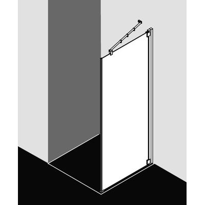 Kermi Seitenwand Raya TOL 1230x1850, silber mattglanz, ESG Opaco, RATOL123181UK RATOL123181UK Image