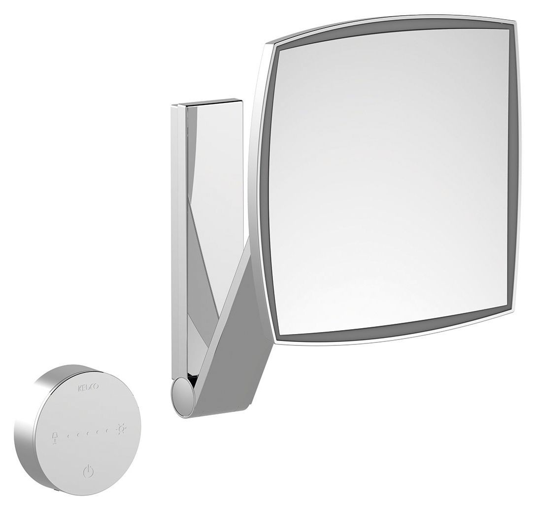 KEUCO iLook_move Wandkosmetikspiegel mit 5 Lichtfarben und Vergrößerungsfaktor x5, B:20cm H:20cm, 17 17613019002 Image