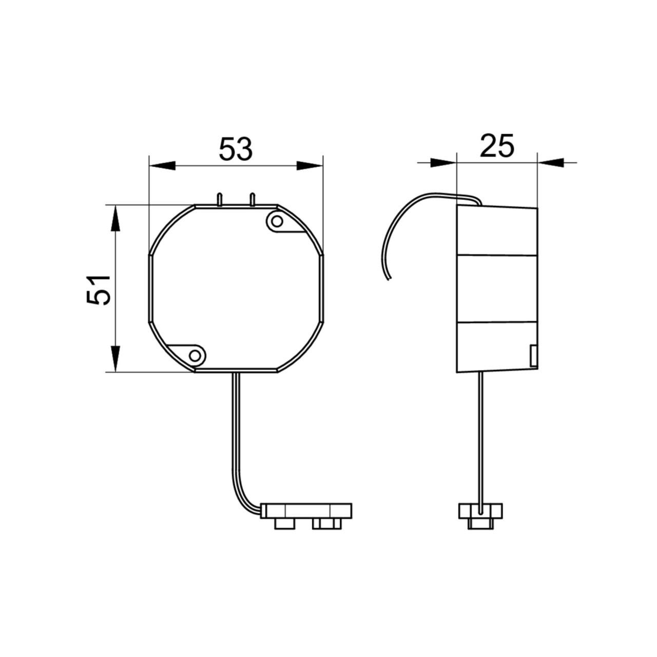 Keuco Konv. m. Anschl.kabel Ersatzteil 19956000002 51x53x24,5, 19956000002 19956000002