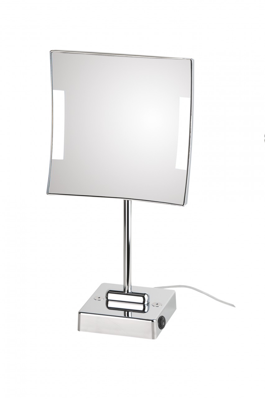Koh-I-Noor QUADROLOLED Indirekter Stromanschluss mit Stecker. Tischmodell 20x41x11,5, Chrom, C62/1KK C62/1KK3 Image