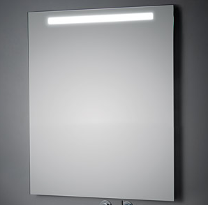 KOH-I-NOOR LED Wandspiegel mit Oberbeleuchtung, B: 900, H: 1000, T: 33 mm L45780 Image