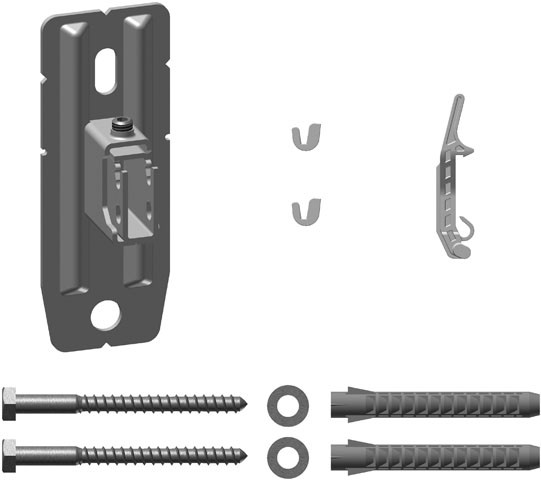 Kermi Wandkonsolen-Set variabel WA 45-60 mm, weiß, ZB02870002 ZB02870002 Image