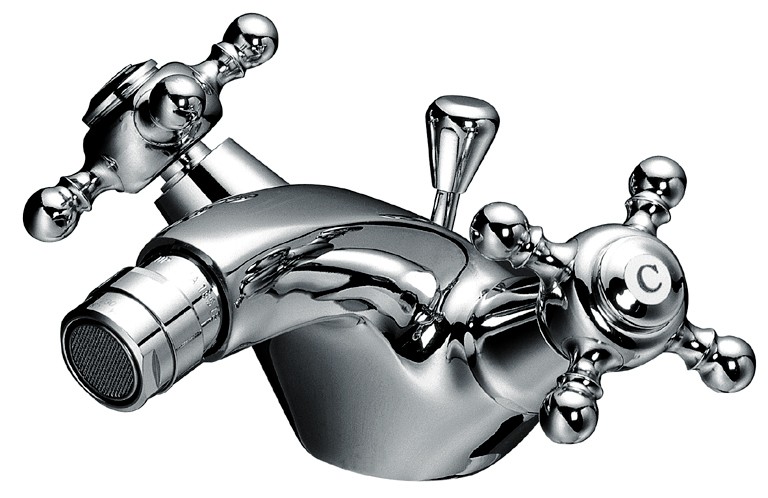 Kaja Romanze Bidetarmatur mit Ablaufgarnitur, weiss 24651-W Image