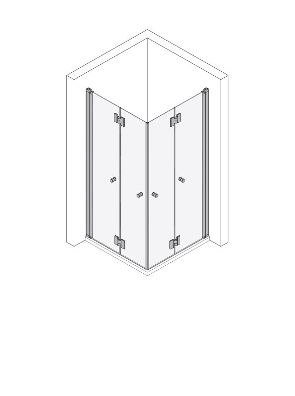 Koralle Eckdusche myDay EFTS R 100, VB01310020AA1 VB01310020AA1 Image