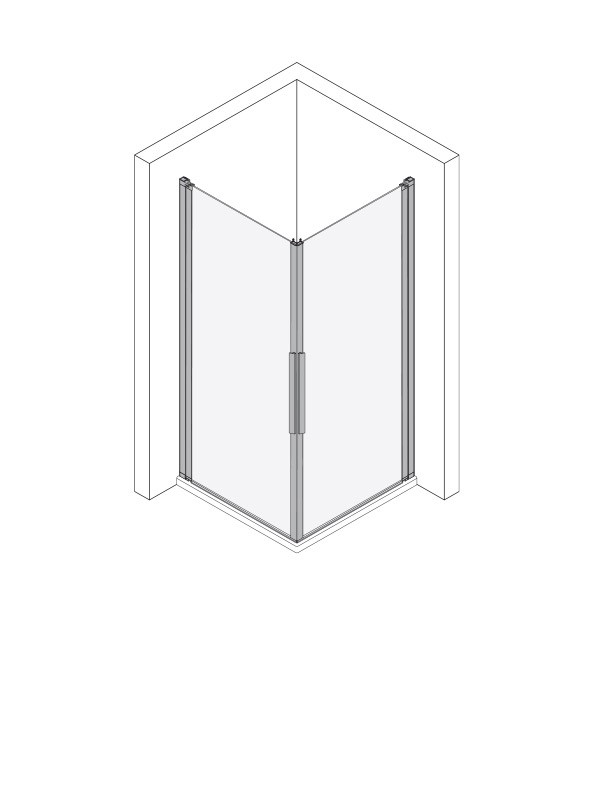 Koralle Eckdusche myDay EPWS R 90, VB01709020A71 VB01709020A71 Image