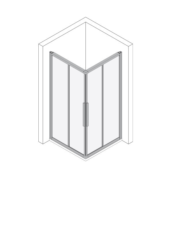 Koralle Eckdusche myDay ESF2 80/90, VB029S2120DA1 VB029S2120DA1 Image