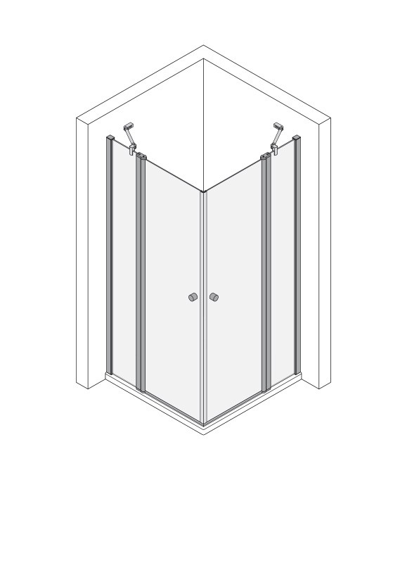 Koralle Eckpendeldusche TwiggyPlus EPF 100, VZ11510018AA1 VZ11510018AA1 Image
