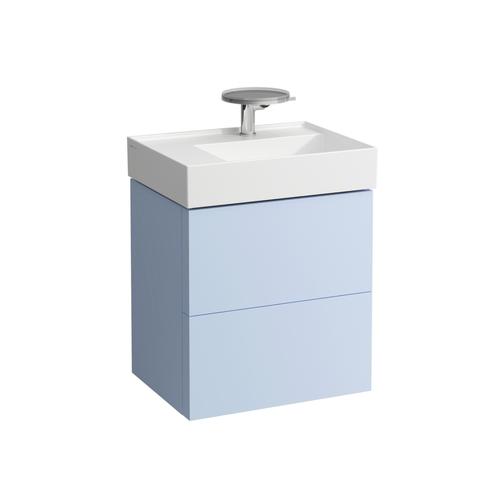 LAUFEN Waschtischunterschrank Kartell 450x580x600 2 Schubl, H810335 graublau, H4075680336451 H4075680336451