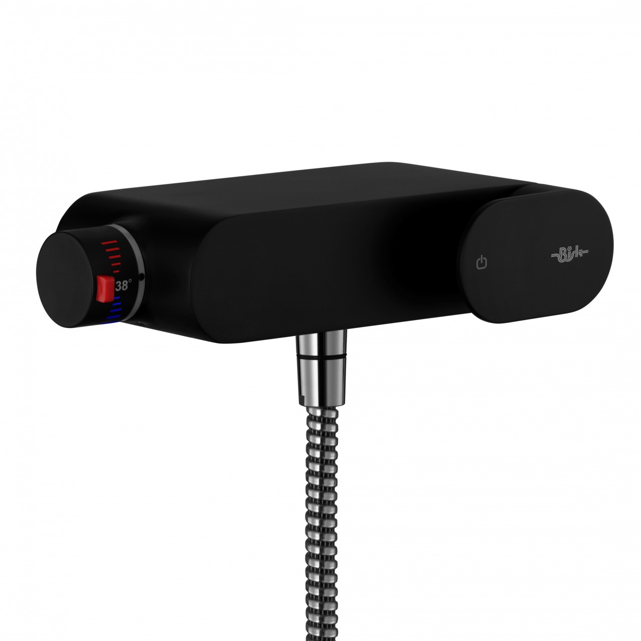 Neuesbad Futura black Thermostat Brausenbatterie, Farbe: schwarz matt 02979 Image