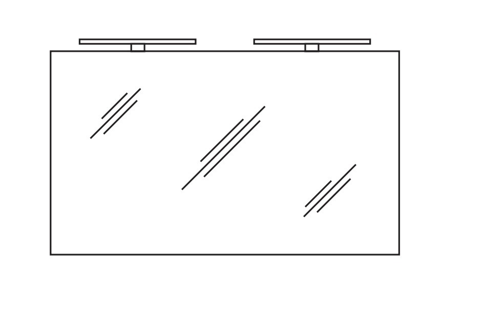 Pelipal Serie 20 Pelipal Funktionsspiegel S20-FSP26, B:1400, H:700, T:32mm S20-FSP26 Image