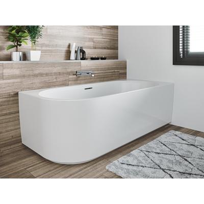 Riho wandstehende Badewanne Desire Corner 184x84 L seidenmatt weiß/s, B088001220 B088001220 Image