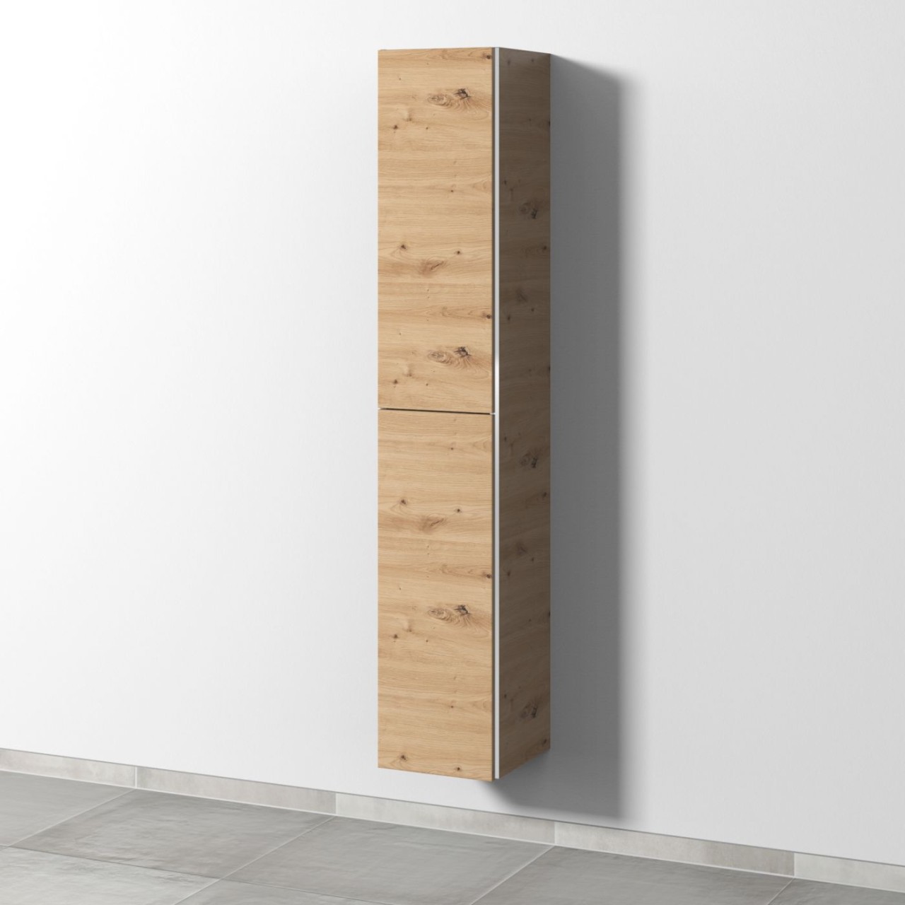 Sanipa 3way Hochschrank mit 2 Türen, Eiche Natural-Touch BR09085 Image