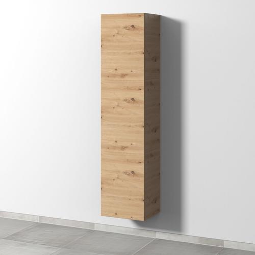 Sanipa 3way Hochschrank mit 1 Tür, Eiche Natural-Touch SM11085