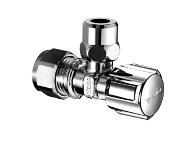 "Schell Eckregulierventil COMFORT 1/2"x15 chrom mit Klemmringverschr. KIWA 050400699" Image