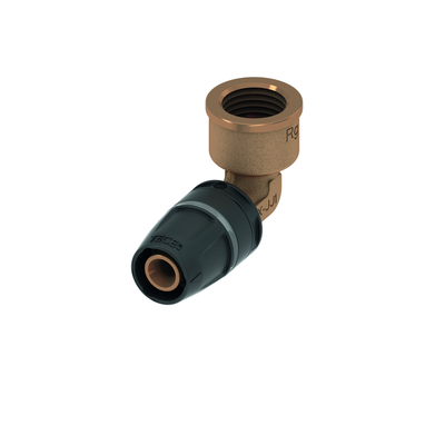 "Tece logo-Push Winkelübergangsmuffe Dim. 20 x Rp 3/4", Rotguss/Si-Bronze, 8713204 8713204" Image