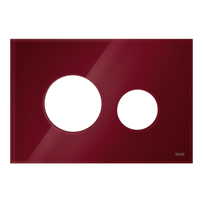 Tece loop Blende für WC-Betätigungsplatte Glas rubinrot glänzend, 9240679 9240679 Image