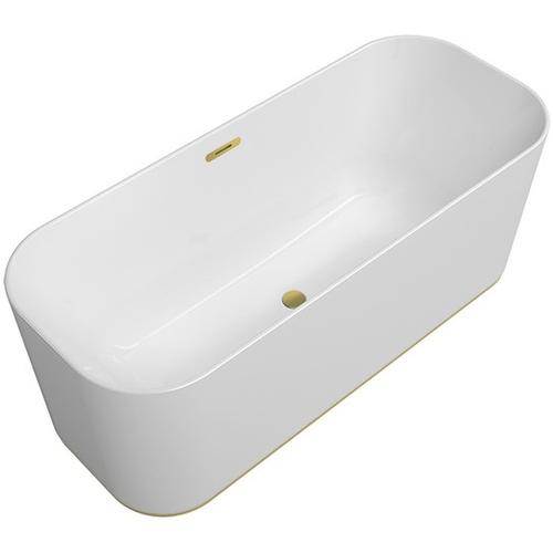 Villeroy & Boch Badewanne Finion Wasserzulauf Design-Ring Emotion-Funktion Gold White Alpin, 177FIN7 177FIN7N300V101