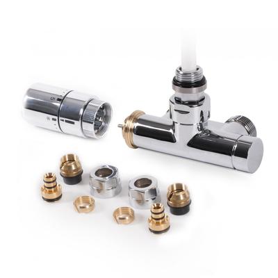 "Terma Set Lanzen-Thermostat-Verbundeckventil 50mm CYLINDER GZ 1/2"-Ø16x2, Ø15 rechts, WRZT5G6-CR, WRZT5G6-CR" Image
